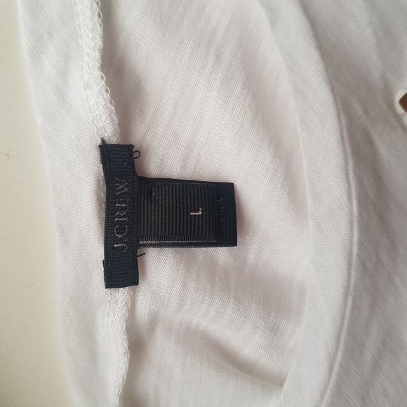 J. Crew Flower Decal Short Sleeve Top - Picture 7 of 7